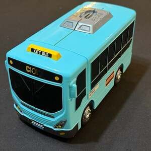 Geyiie 2-in-1 City Bus Driving Toy with Steering Wheel and Gear Shift NO SOUND